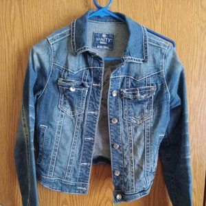 Vanity Brand Cropped Denim Jacket small